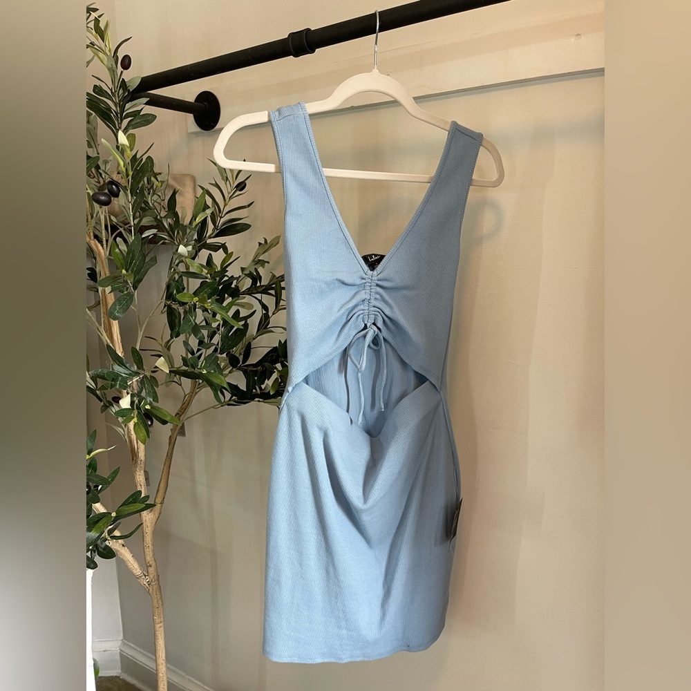 Blue cutout Dress